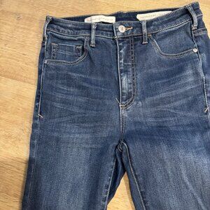 PILCRO SUPERSCRIPT JEANS SZ 26 STRETCH STRAIGHT HI RISE